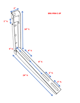 Pioneer Wall Mounting Bracket for 9K-36K Mini Split Condensers