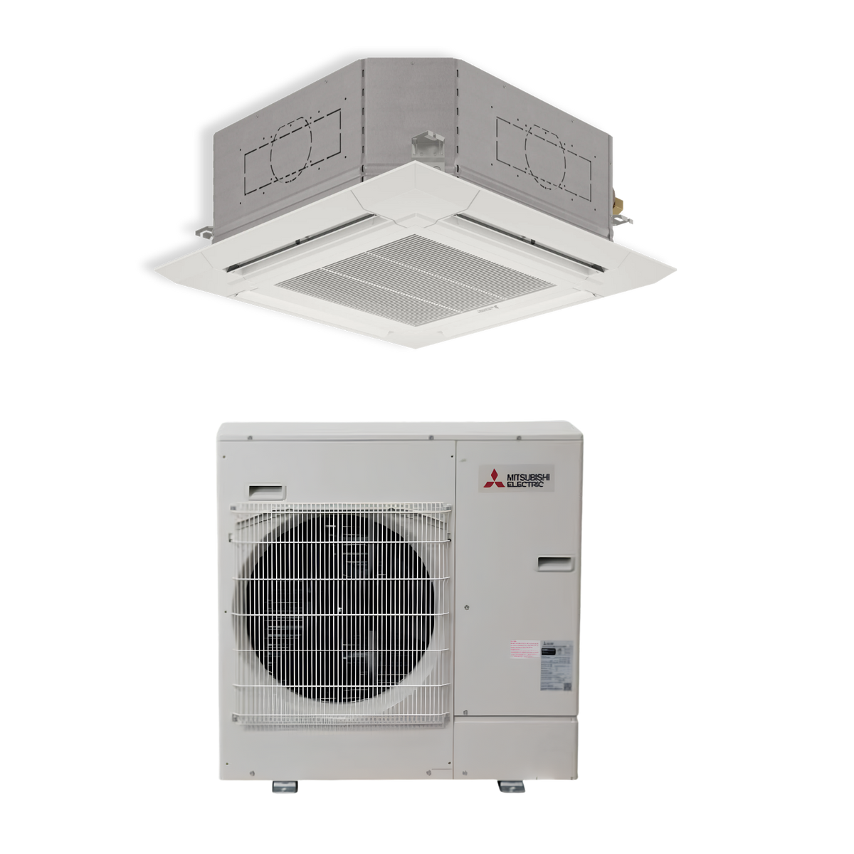 Mitsubishi PLA-AE24NL PUZ-AH24NL 24,000 BTU 22.6 SEER2 Ceiling Cassette Heat Pump System - R454B