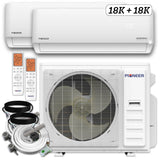 Pioneer 36,000 BTU (18K + 18K) 3-Ton Quantum Ultra 22.5 SEER2 Energy-Star 2 Zone Heat Pump - 230V
