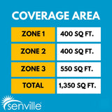 Senville AURA 27,000 BTU (9K + 9K + 12K) 23 SEER2 3 Zone Mini Split Air Conditioner - 230V