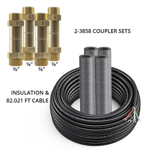 MRCOOL DIYCOUPLER-38 + DIYCOUPLER-58 (Two Sets) w/ 75 ft of Communication Wire