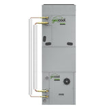 GeoCool No-Vac Vertical Upflow w/ Air Box 3/8 3/4 Prechg. Lineset
