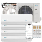 Senville AURA 36,000 BTU (9K + 9K + 12K + 12K) 23 SEER2 4 Zone Mini Split Air Conditioner - 230V