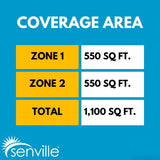 Senville AURA 27,000 BTU (12K + 12K) 23 SEER2 Dual Zone Mini Split Air Conditioner - 230V