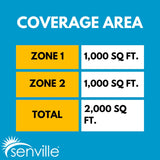 Senville AURA 36,000 BTU (18K + 18K) 23 SEER2 Dual Zone Mini Split Air Conditioner - 230V