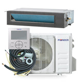 Pioneer® Quantum Ultra™ 17,000 BTU 20.3 SEER2 230V Ceiling Concealed Ducted Mini-Split Air Conditioner Inverter Heat Pump Full Set